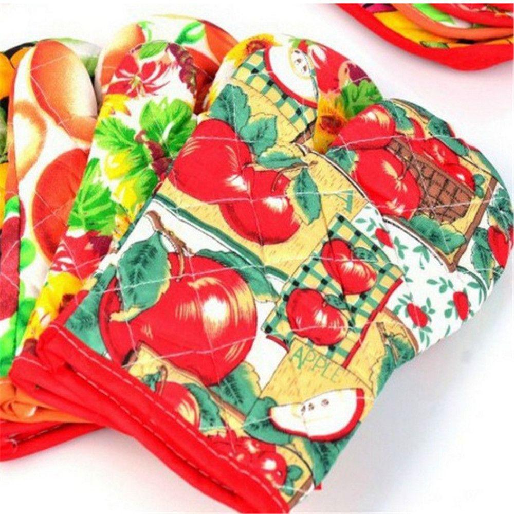 Fashion Baking Household Gloves Oven Mitts Microwave Gloves Thickened Anti-scalding