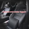 Для Tesla Model 3 Model Y Подушка для шеи Хлопок с эффектом памяти Защитная поясничная поддержка Спинка Снимает давление Автомобильный подголовник Аксессуары
