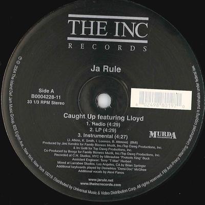 Disc de 12 inch JA RULE - Caught Up B000422811 THE INC 2004 US Rap & Hip-Hop/R&B Folosit