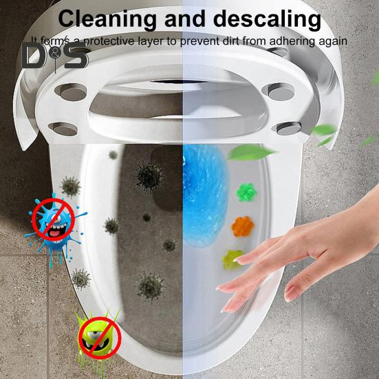Toilet Cleaning Agent Gel Flowers Automatic Inner Wall Cleaner Aromatherapy Fragrance Lasts 7-10 Days Toilet Freshener