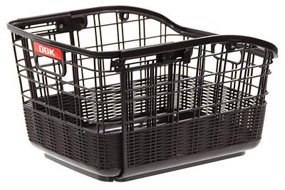 OGK Giken OGK (OGK) Rear Basket RB-037 (Fixed Rattan-Style Sliding Rear Basket) Dark Brown for Bicycles