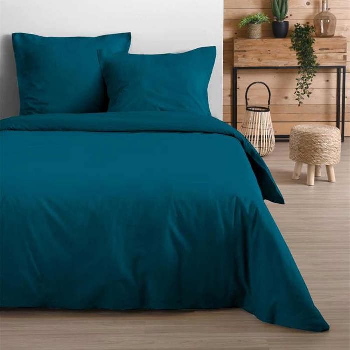 Taie d'oreiller eden 63 x 63 cm - bleu pétrole