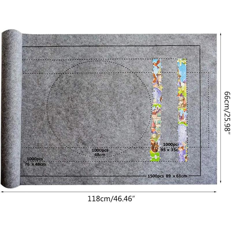

Jigsaw Puzzle Mat Roll Up - 2000 1500 Pieces Saver Large Puzzles Board For Adults Kids, Easy Puzzle Storage Puzzle Saver