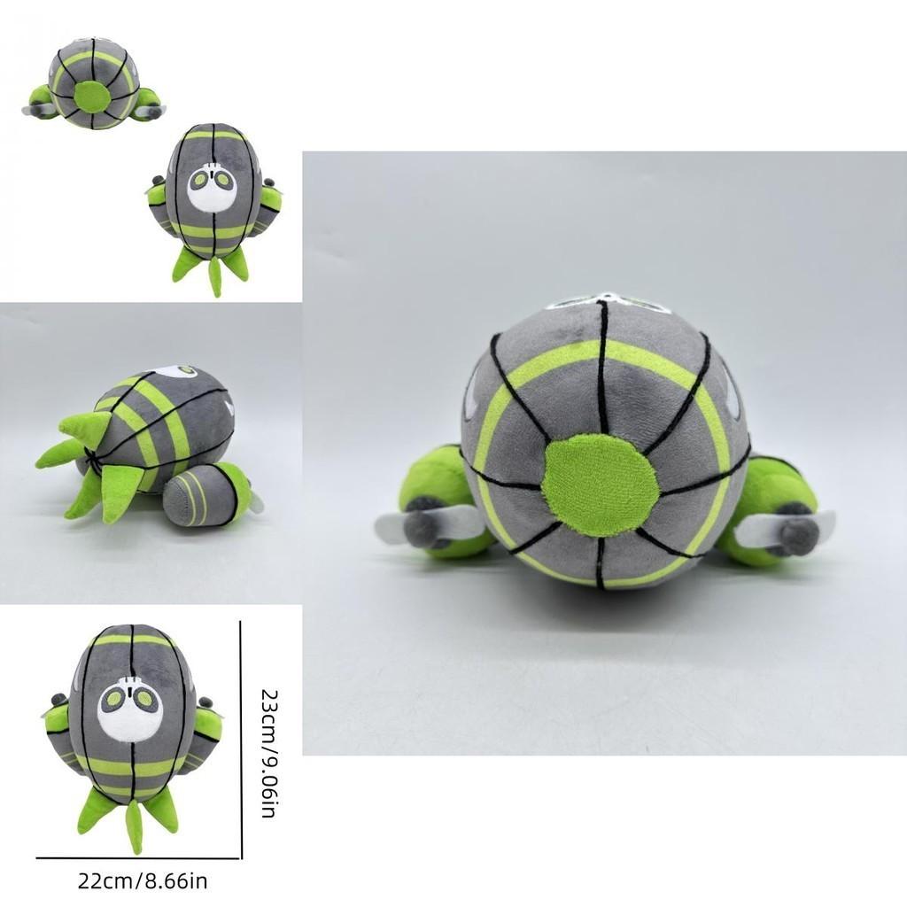 Zomg Jumbo Plush Animal Toy Soft And Stuffed Fiber Cotton Green And Grey 23*22cm