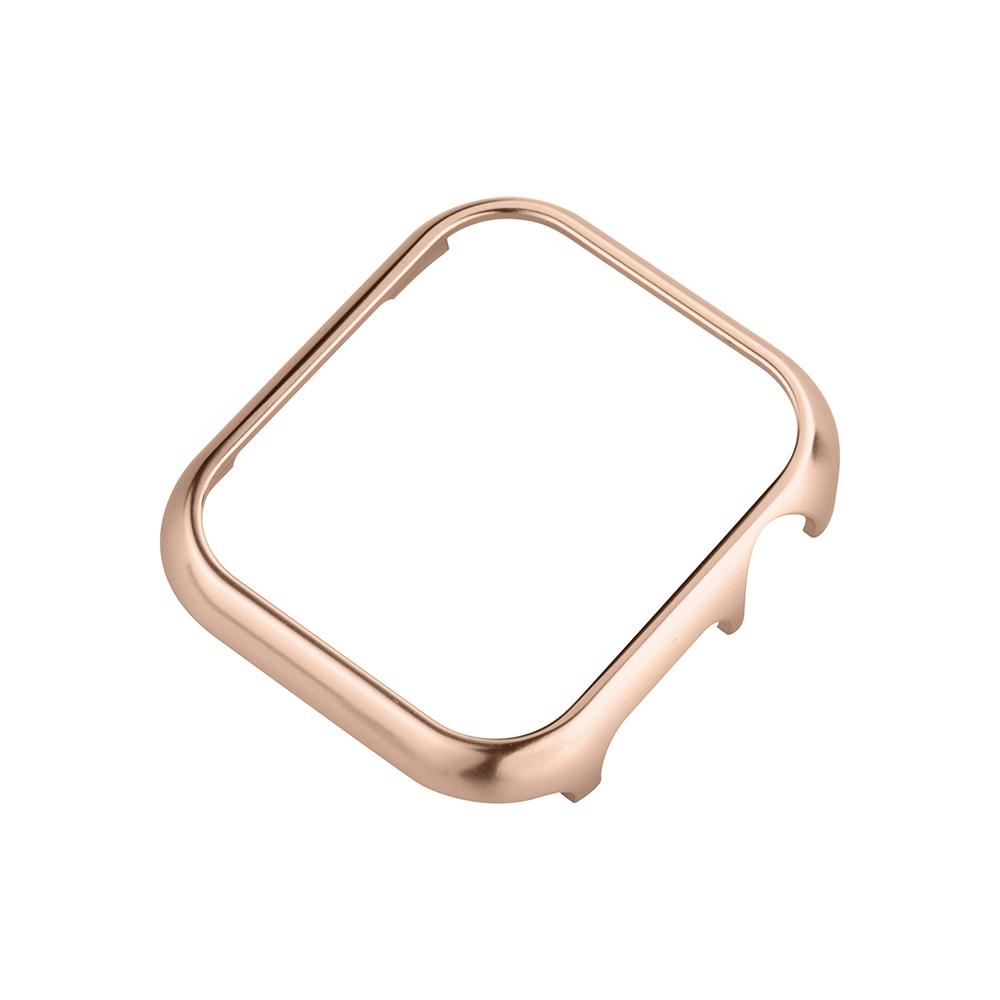 Accessories for Apple Watch Case 45mm 46mm Metal Bumper Protective Cover Frame for iWatch 10 Series 7/6/5/4 Cases Aluminum Gold