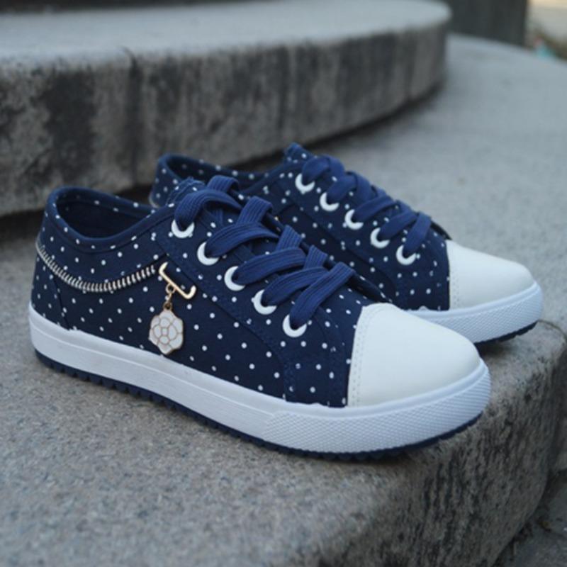 Damen Cut-Outs Spitze Netz Denim Schuhe Frau Sommer Flach Freizeit Schuhe Atmungsaktive Stoffschuhe Studenten Sneaker