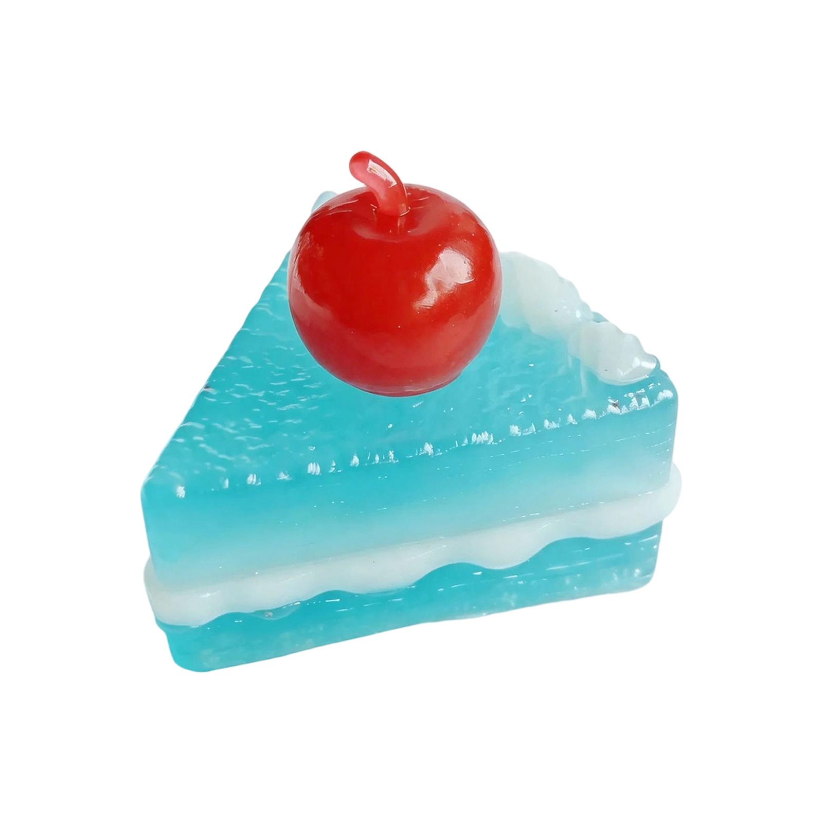 

Cherry Mousse Cake Slice TPR Squeeze Toy Stress Relief Sensory Fidget for Adults and Kids Home Office Decor One Size синий