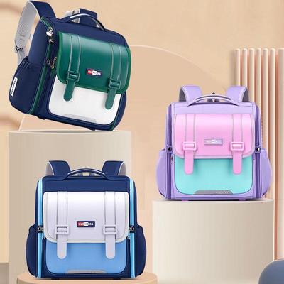 Lightweight Waterproof Leather Backpack for Elementary School Kids (Ages 1-3)