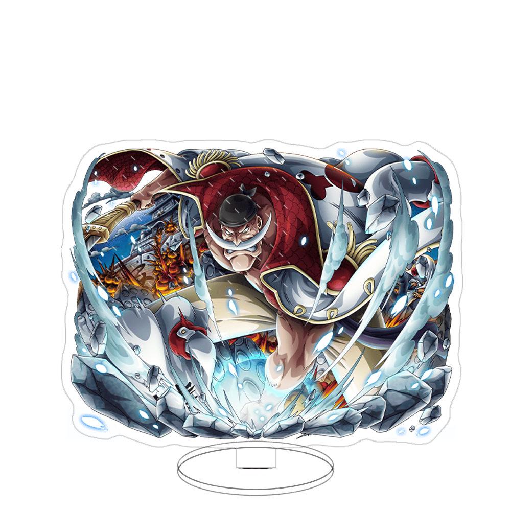 Stand Acrilico Grande Ornamenti Cartone Animato Pirata Luffy Sauron Espositore da Tavolo Spettacolo di Fumetti Vendita All'Ingrosso Consegna