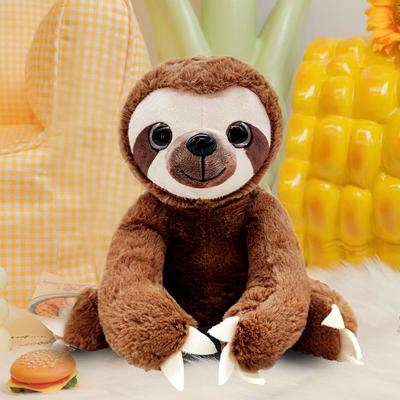 Cute Simulation Sloth Doll Cute Stroller Accessories 25cm Cute Sitting Sloth Plush Toy Rag Doll Birthday Gift Healing Cute Ornam