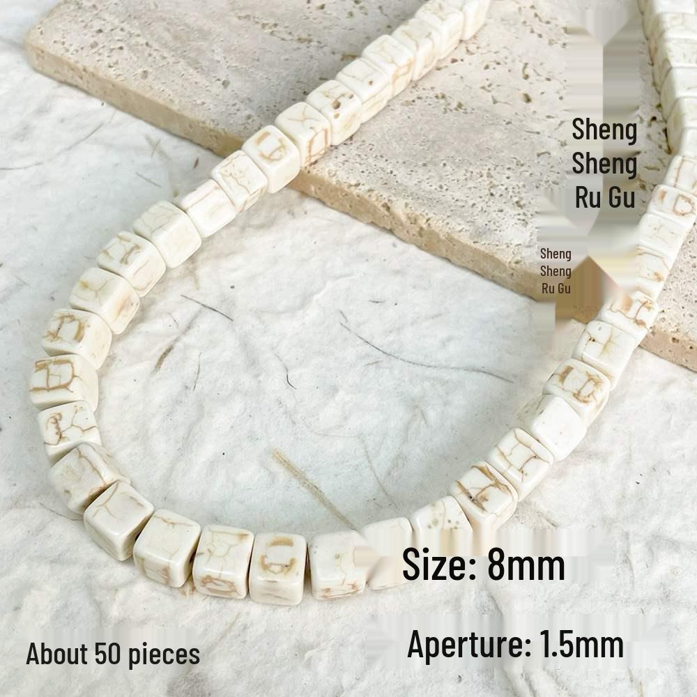 Versatile White & Turquoise Spacer Beads for DIY Jewelry Making - Bracelets, Necklaces, Accessories