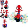 Colorful 360 Rotating Spiderman Stunt Scooter With Music And Light For Kids Fun