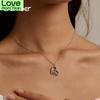 925 Sterling Silver Loving Bird Pendant Silver Chain Necklace For Women Fine Jewelry Valentine 'S Day Gift