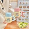 Cute Line Puppy Creative Cartoon Water Cup Ceramic Mug with Lid Spoon High Looking Birthday Gift for Girls