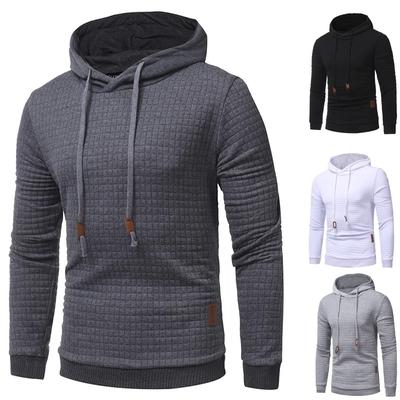 Pull à capuche pour hommes, sweat à capuche, haut en polaire, uni, pull à capuche