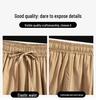 2024 Summer Plus Size Women's Elastic High Waist A-line Loose Casual Shorts