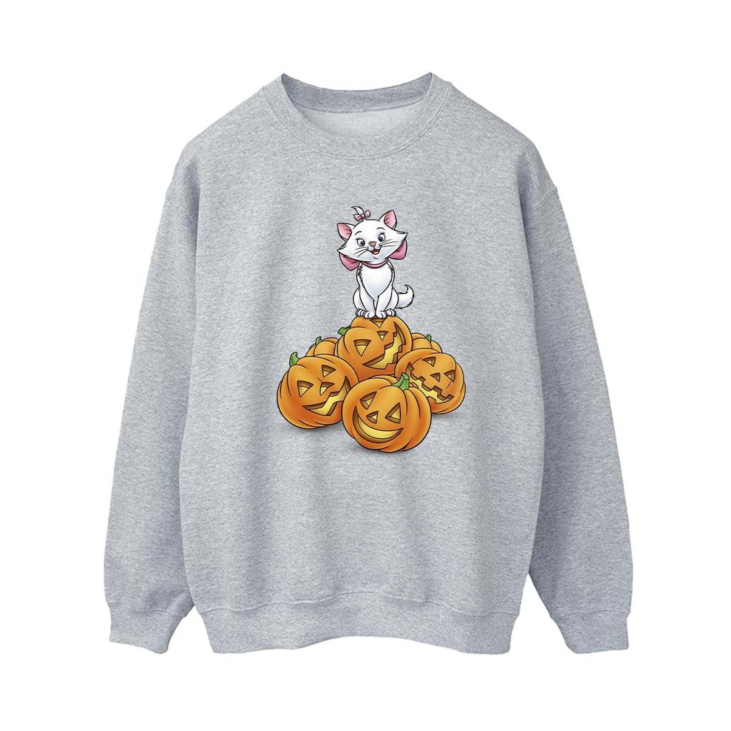 The Aristocats Womens/Ladies Marie Pumpkin Halloween Sweatshirt