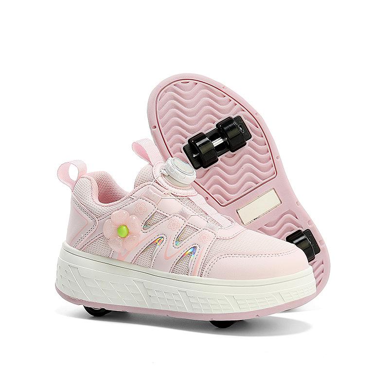 Children's Running Shoes with Detachable Roller Skates