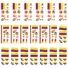 Fußball Temporäre Tattoos, Fußball Fan Aufkleber, Körperaufkleber für Erwachsene und Kinder
