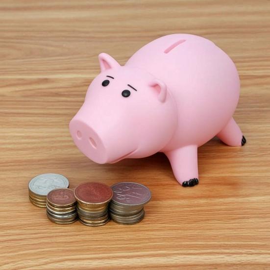 Pink Pig Piggy Bank for Boys Girls, Unbreakable Coin Cash Container, Animal Shape Money Saving Box, Gift for Christmas, Birthday