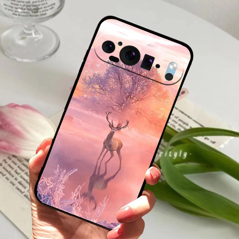 For Google Pixel 9 Pro Case Pixel9 Pro XL Cute Animal Soft Silicone TPU Phone Cover For Google Pixel 9 9a Bumper Fundas Luxury