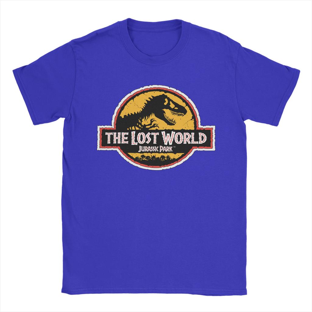Men's T-Shirt Dinosaur Jurassic Park Creative 100% Cotton Tees Short Sleeve  T Shirt O Neck Clothes Classic
