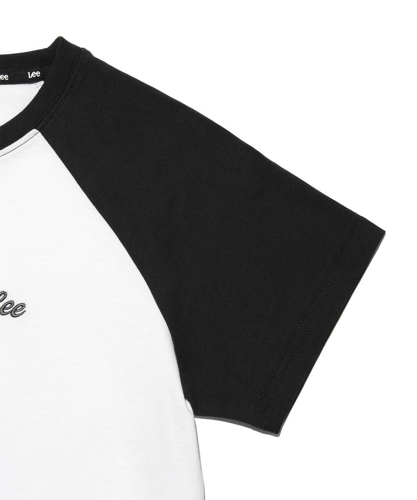 LEE Women'S Raglan Crop T-Shirt White