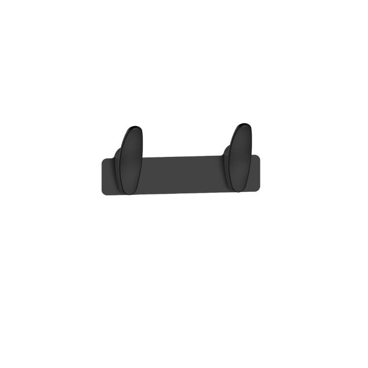 Zinc Alloy Multi-Hook Wall-Mounted Coat and Towel Rack for Kitchen and Bathroom