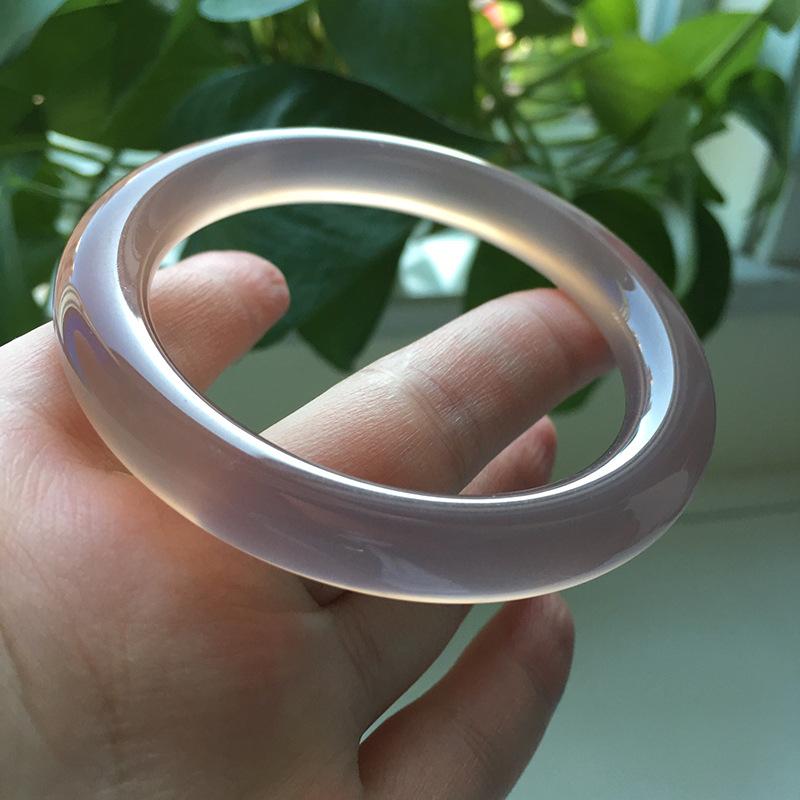 

12 мм натуральный серый халцедон браслет модный агат браслет нефрит женский подарок 60-62mm