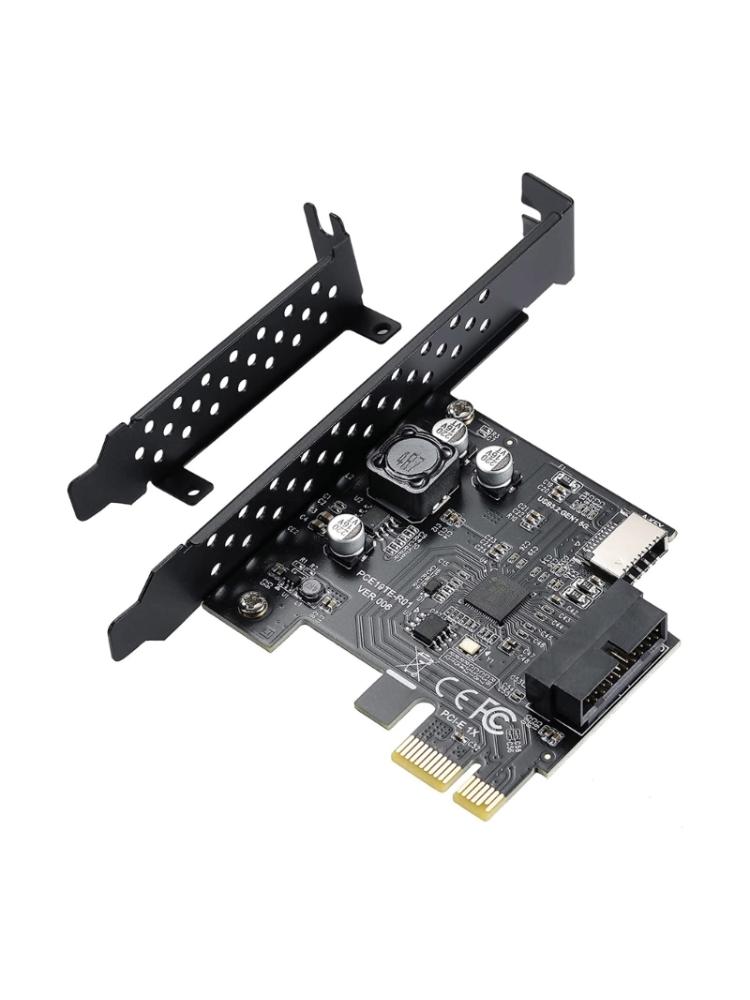 PCI-E 1X to USB3.2 pansion Card PCI-Express 3.0 r Card USB 3.2 Gen1 TYPE-E A-KEY USB 3.0 20Pin Connector