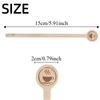 100Pcs Long Handle Wooden Coffee Stirrers Wooden Disposable Stir Sticks  Cocktail Tool