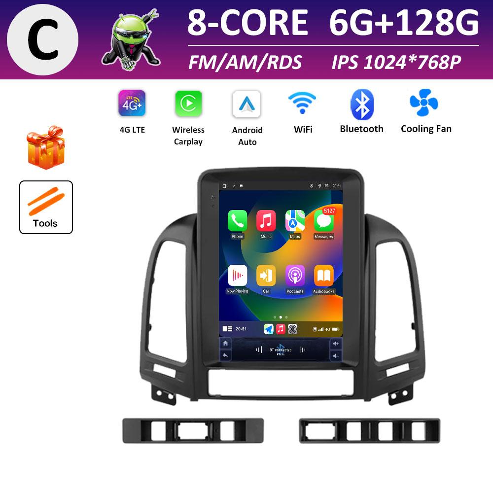 Cooling Fan for Hyundai Santa Fe 2 2006 2007 2008 2009 2010 - 2012 Android Smart System Car Multimedia Video Radio Player WIFI