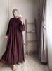 2024 Elegant Middle Eastern Abaya with Large Hem