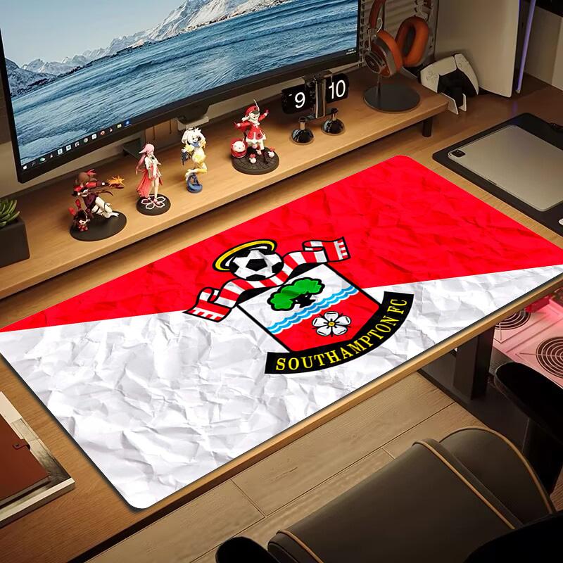 Southampton fc Logo Color Mouse Pad Large Gaming Table Cushion Non-slip Laptop Tablet Big Mousepad XXL Mat Mini PC Playmat With Lock edge