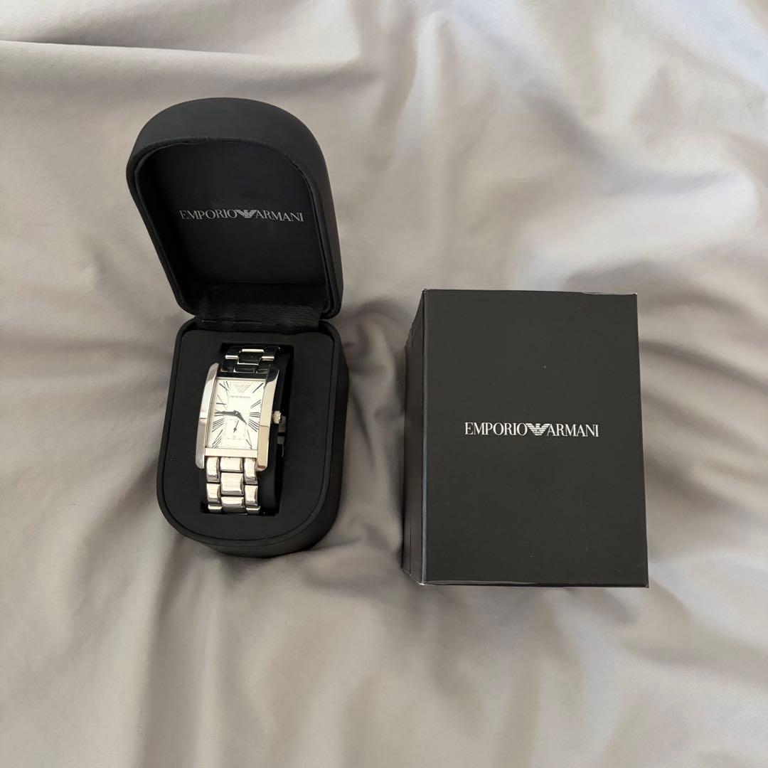 Used EMPORIO ARMANI watch silver AR-0145
