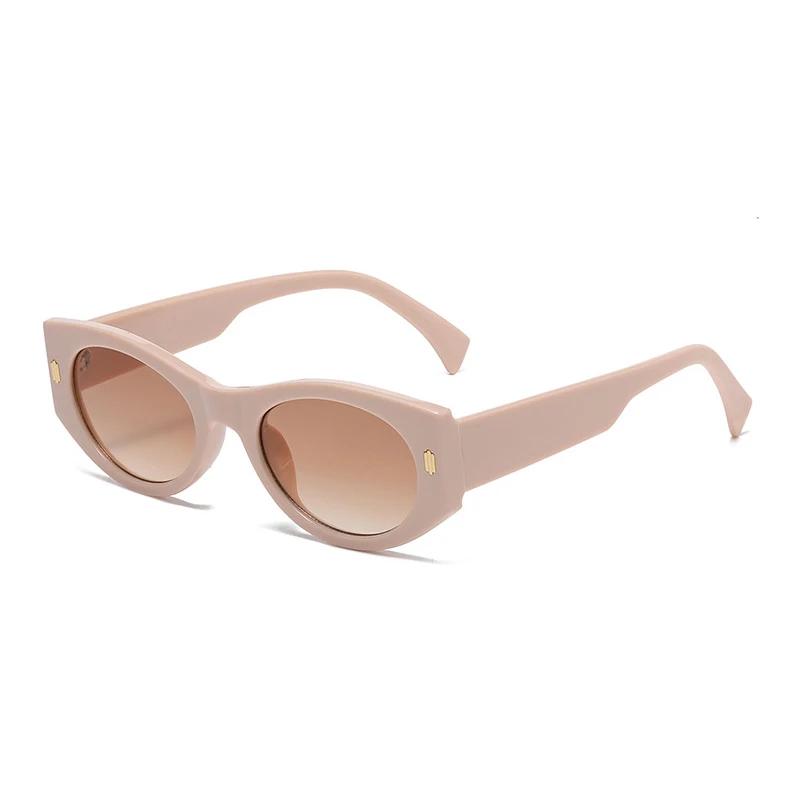  New Fashion Cat Eye Women Luxury Sunglasses Retro Rivets Men Gradient Shades UV400 Sun Glasses