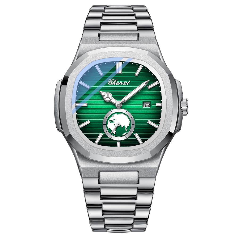 CHENXI Men's Quartz Watch New Style Fashionable Business Men's Watch Date Display Small Seconds Subdial Men's Wristwatch