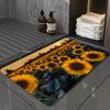 1pc Sunflower Doormats Home Carpet Bathroom Absorbent Mats Anti-Slip Mats Home Decor Supplies Carpets Home Kitchen Floor Mats