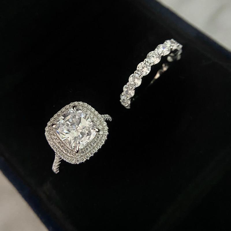 Gica Gema Personalized High Grade Rings 925 Sterling Silver 8*9mm Gemstone Unique Design Romantic Fine Finger Jewelry Wedding Party Gifts New Trend