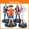 Vivid Durable Pvc Luffy Zoro Sanji Uta One Piece Film Red Figure Cake Topper Xmas Gifts