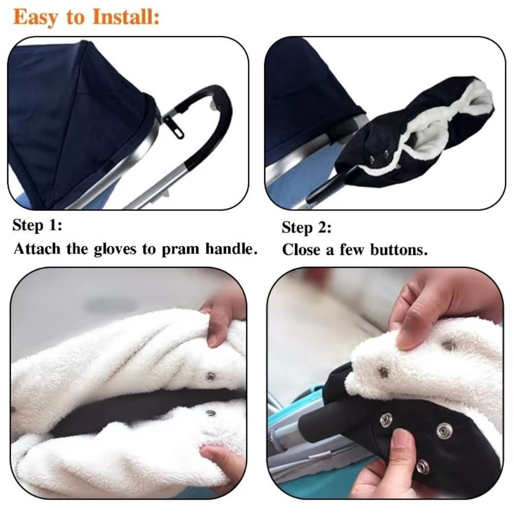 Universal Stroller Gloves Wind and Waterproof Baby Stroller Accessories Push Chair Glove