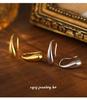 Cui Yan S999 Silver Korean Minimalist Water Drop Ear Hooks for Women - Trendy Cross-Border Ins Hot Earrings