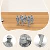 6 Pieces British Figure Models Miniature Figurines Men Playset Toys DIY Painting for Games Crafts