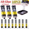 4/25ML Plastic Epoxy Resin AB Glue Strong Adhesive Liquid Glue Waterproof Heat Resistant Wood Glass Ceramics Metal Repair Glue