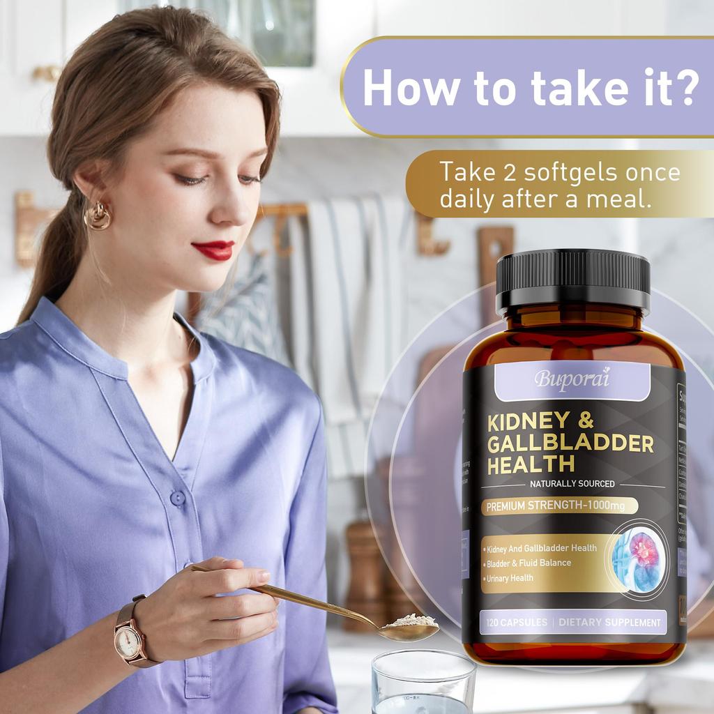 Kidney & Gallbladder Health-Urinary System,Cleanse Support,Kidney Restore Health