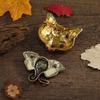 Jewelry Accessories Drip Oil Brooch Exaggerated Vintage Collar Pin Cat Enamel Brooch  Decoration