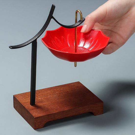 Ceramic Umbrella Tea Infuser Tea Filter with Fine Holes Loose Leaf Steeper Brewing Strainer Tea Accessories Tea Lovers Gifts