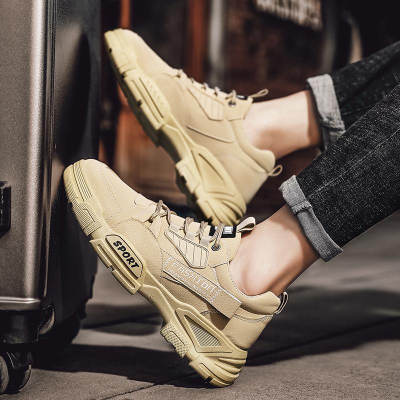 NEW Spring New Work Shoes Men Labor Protection Shoes Mens Casual Shoes  British Low Top Trendy Sports Men's