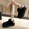 Winter Ankle Boots 2024 New Furry Designer Women's Snow Boots Comfortable Thick Sole Indoor Plush Warm Home Cotton Shoes Zapatos