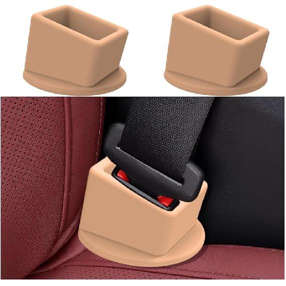 HZEL Car Seat Belt Buckle Holder, 2PCS Silicone Easy Access Vehicle Seatbelt Booster, Automotive Safetybelt Fixer Accessories To Make Buckling